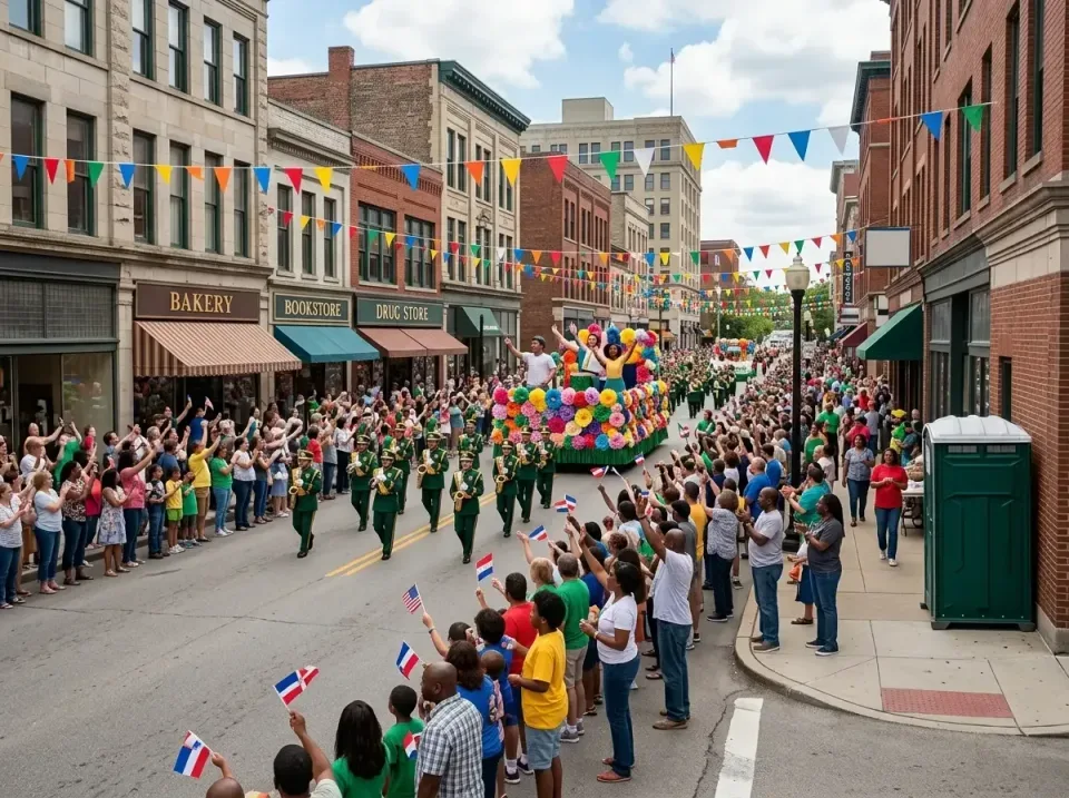 parade-route-downtown-street-e-010 — client result, Top-rated Dumpster and Porta Potty Rentals in Arlington