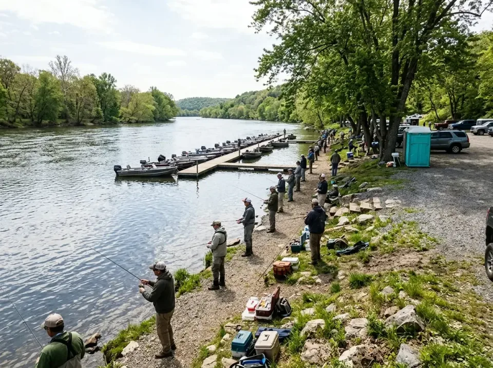 riverside-fishing-tournament-e-006 — detailed close-up, Top-rated Dumpster and Porta Potty Rentals in Arlington