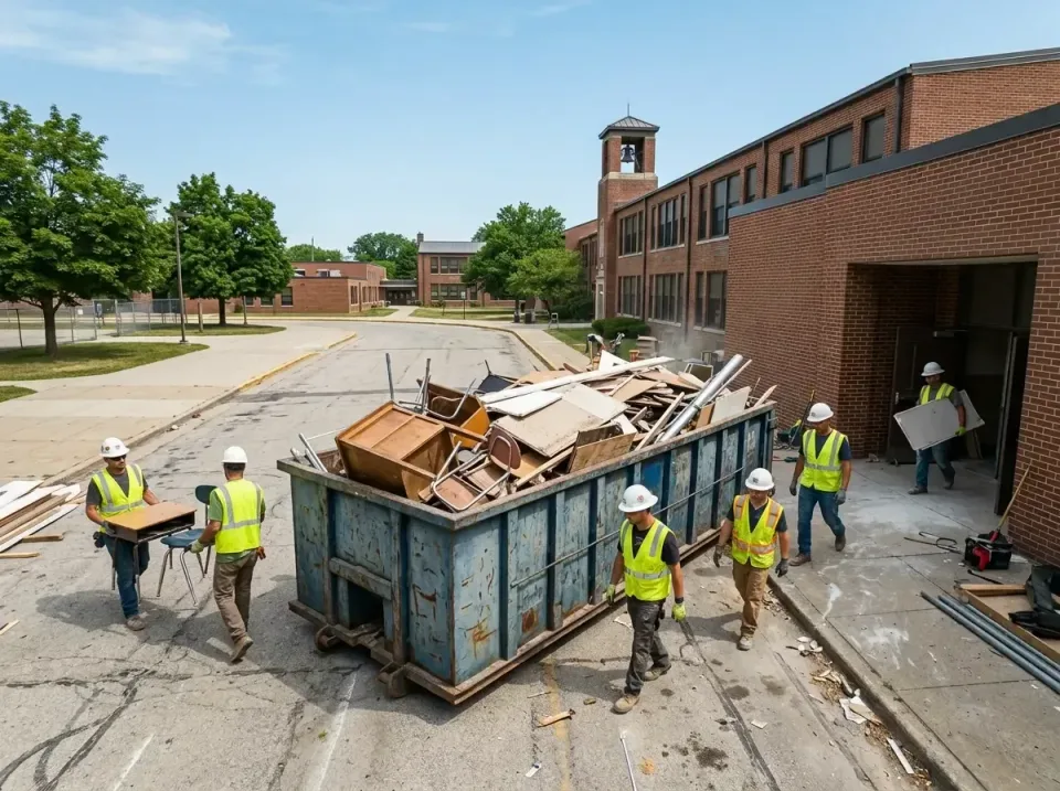 school-campus-renovation-waste-009 — quality workmanship, Top-rated Dumpster and Porta Potty Rentals in Arlington